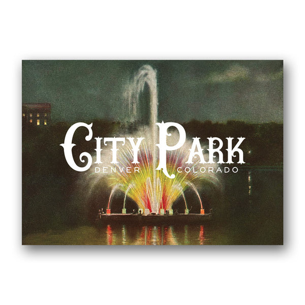 Postcard: City Park Fountain