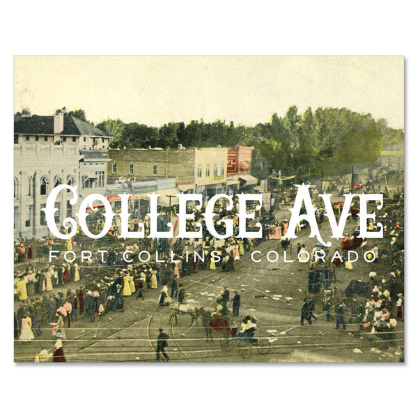 Print: College Ave Fort Collins