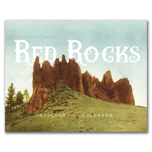 Print: Red Rocks Boulder