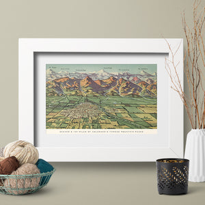 Lucky Onion Colorado Love Wall Art Prints Denver Front Range Mountains 100 Miles of Peaks