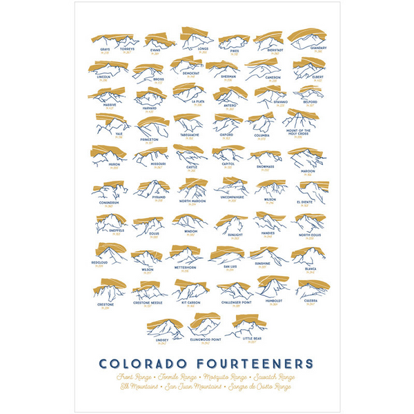 Print: Colorado Fourteeners