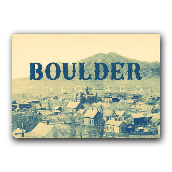 Postcard: Vintage Flatirons Boulder