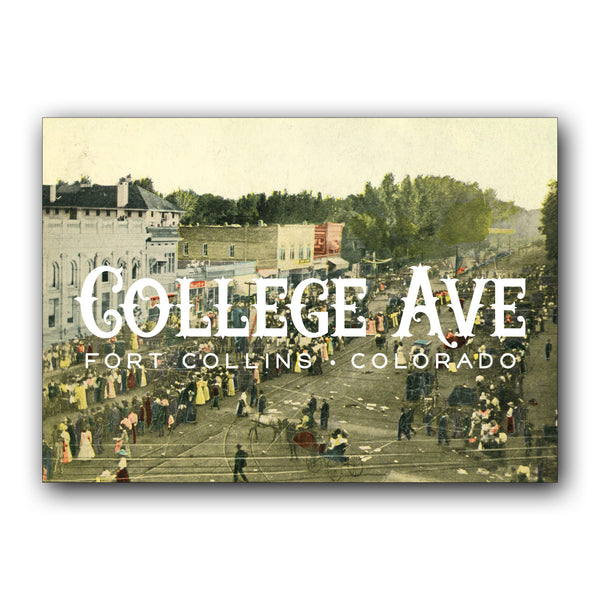 Postcard: College Ave FOCO
