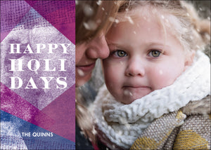 Holiday Photo Card: Happy Layers