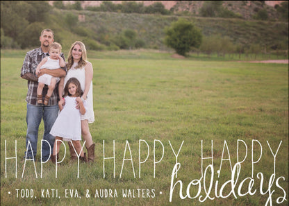 Holiday Photo Card: Happy Times