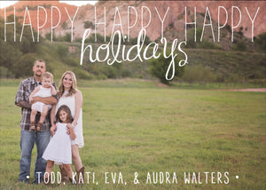 Holiday Photo Card: Happy Times