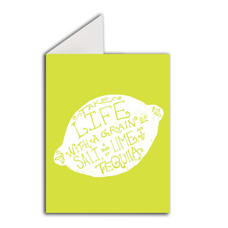 Greeting Card: Grain of Salt Lime