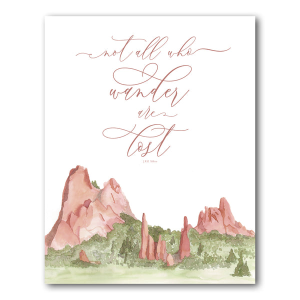 Print: Not All Who Wander All Lost