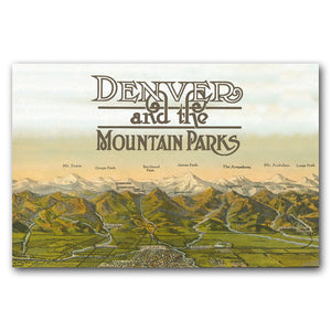 Print: Denver and the Mountain Peaks