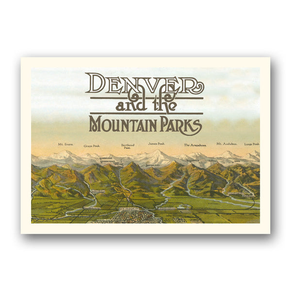 Postcard: Denver and Mountain Parks